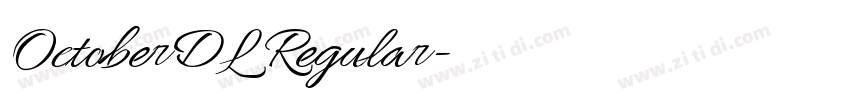 OctoberDL Regular字体转换 OctoberDL Regular字体转换